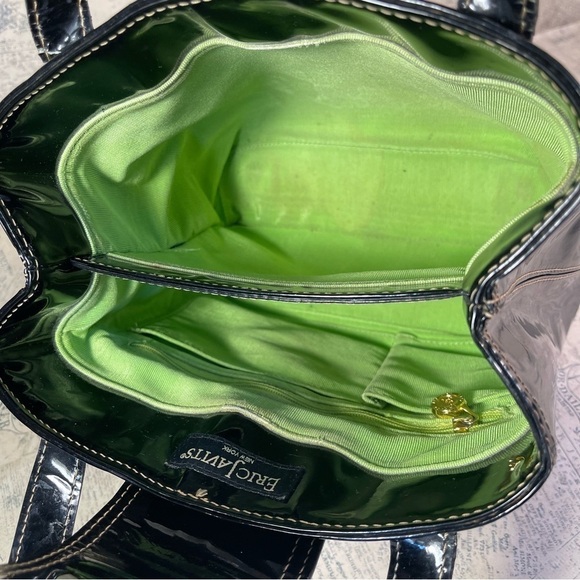 Eric Javits Designer Patent Leather Structured mini bag - Picture 7 of 15